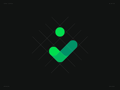 Green Check Mark Logo brand branding branding concept check green identity design logo logo design logo designer logo mark vector visual identity