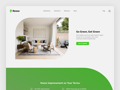 Renew Financial Homepage Redesign