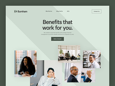 Benefits Company Website Redesign