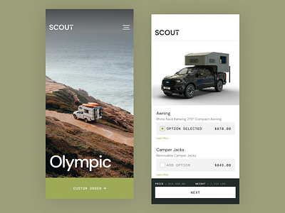 Scout Campers Mobile Pages