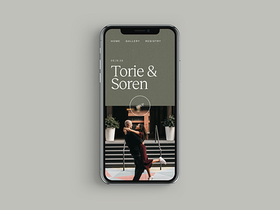 Mobile Wedding Website Design