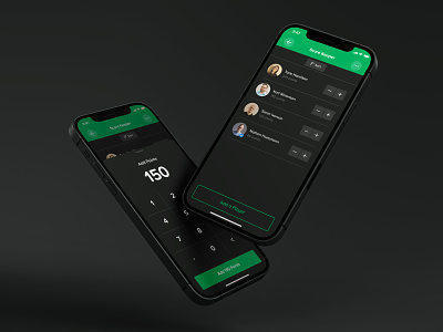 Score Keeper for Cardboard Companion board game calculator clean dark mode flat green ios app iphone minimal mobile app proxima soft score keeper simple ui