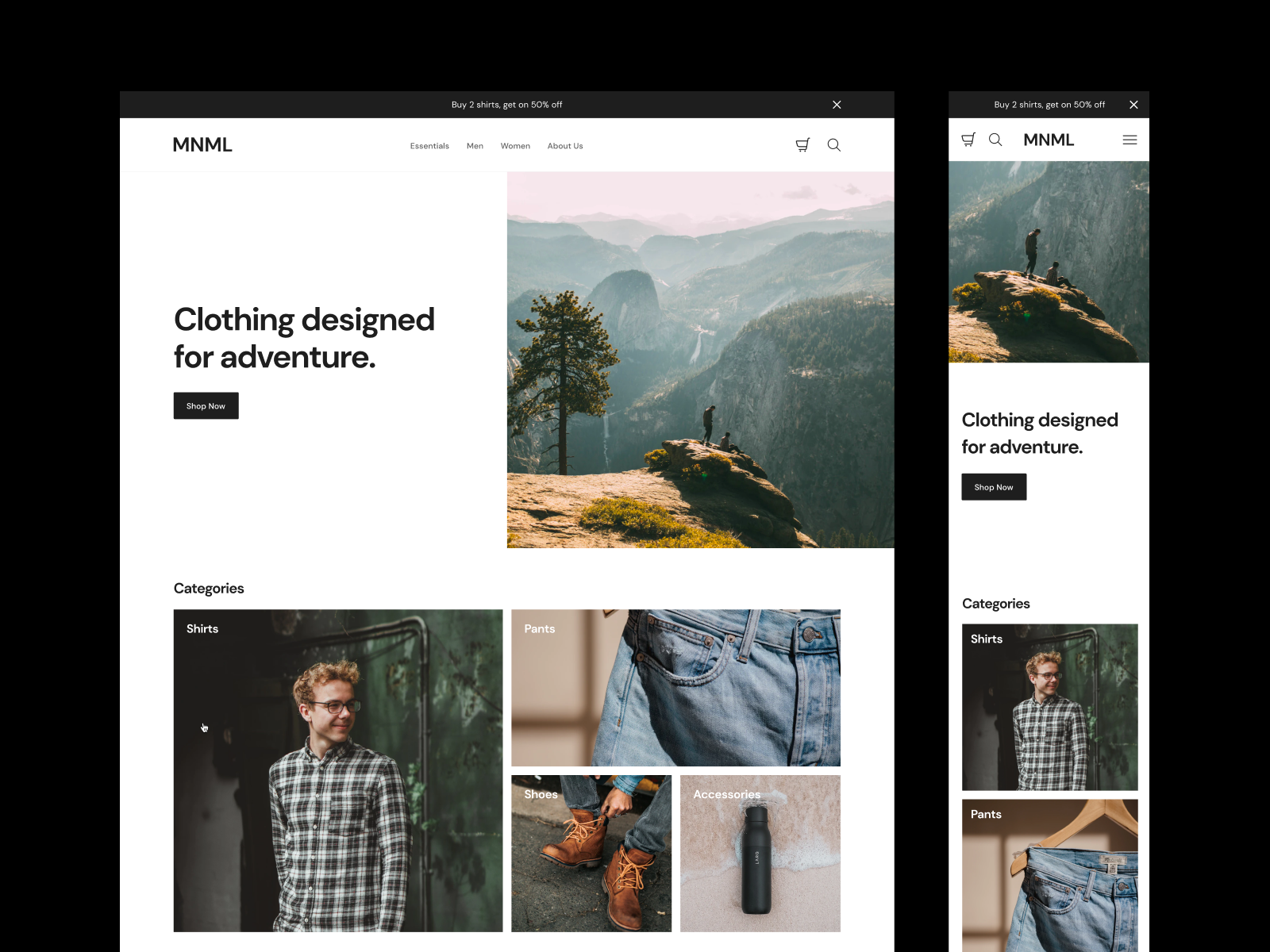 Ecommerce Website Template – Figma By Soren Iverson On Dribbble