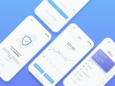 Trading App clean crypto login minimal onboarding options stock trading white