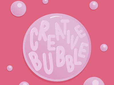 Creative Bubble design graphic illustration
