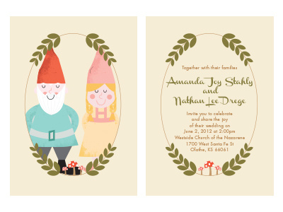 Gnomes Wedding Invite