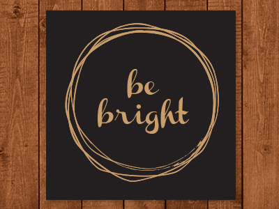 Be Bright Christmas Poster