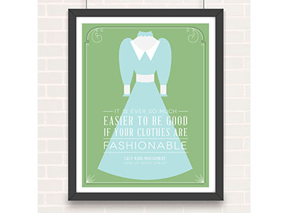 Anne of Green Gables Quote anne of green gables poster puffed sleeves type