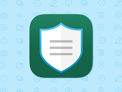 Insurance App Icon design iconography insurance ios ui