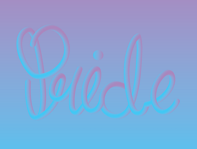 Pride Month adobe illustrator bisexual blend calligraphy design gradient graphic design handwritten lgbtq logo minimal pride pride flag pridemonth typography vector