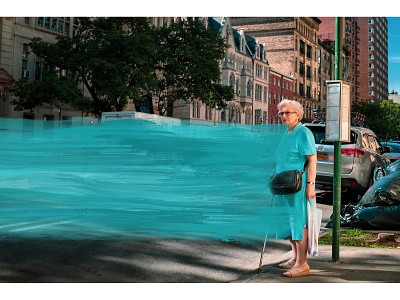 Turquoise art artwork mixemedia newyork photography procreate streetphoto