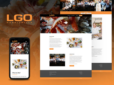 LGO Hospitality Group - New Website Design & Build graphic design ui ux web design web development