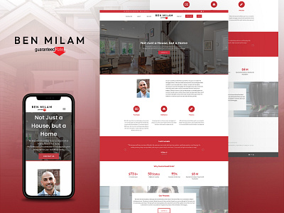 Ben Milam - New Website & Design Build branding design logo typography ui ux web design web desin