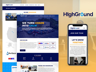 HighGround - New Website & Design Build branding design graphic design logo ui ux vector web design