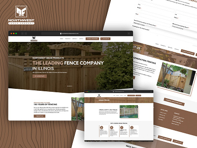 Northwest Cedar Products - New Website Design & Build branding design typography ui ux web design