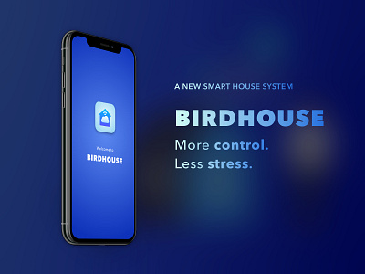 BIRDHOUSE - A Smart House System App app app design dark ui minimalist security app smarthome