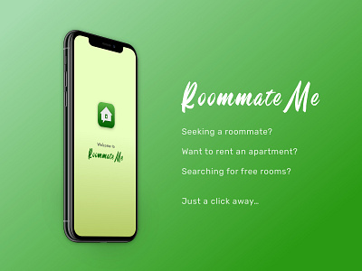 RoommateMe - App to Help You Find The Perfect Roommate app app design light mobile ui roommate ui ux