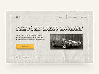 Concept for retro car show