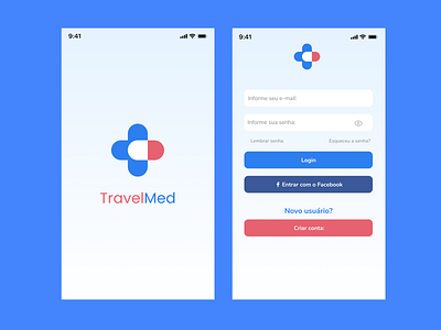 TravelMed app design design app logo new ui uiux ux