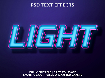 Light editable editable text lamp light neon neon alphabet text text effects text style