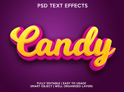 candy candy editable editable text font effects psd text effects text text effects text style