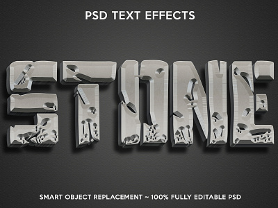 Stone text effects