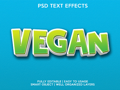 VEGAN editable editable text font effects psd text effects text text effects text style vegan vegetables vegetarian