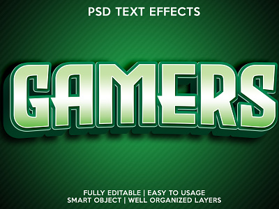 Gamers editable editable text font effects gamers psd text effects text text effects text style