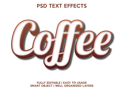 coffee coffe coffee editable editable text font effects psd text effects text text effects text style