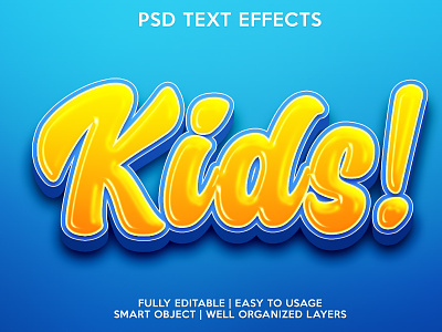 kids editable editable text font effects kids psd text effects text text effects text style