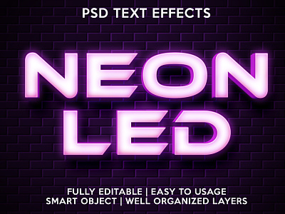 neon led editable editable text font effects led neon neon alphabet psd text effects text text effects text style