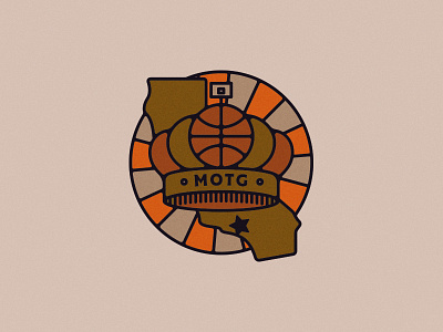 Makers basketball branding crown illustration