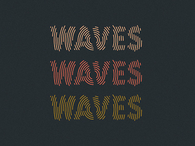 Waves branding sound type waves
