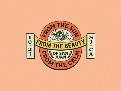 San Juan badge san juan swallows typography