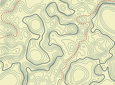 Topographical Map design illustration topographic map topography topology