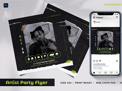 Marco Party Flyer PSD flyer party flyer psd