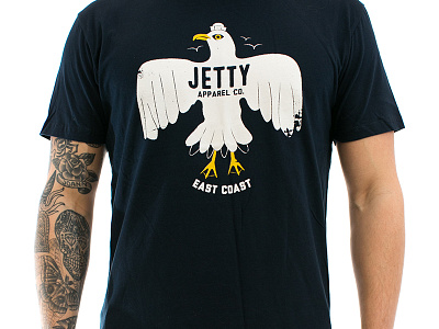 Jetty East Coast apparel bird east coast illustration jetty seagull surf tshirt