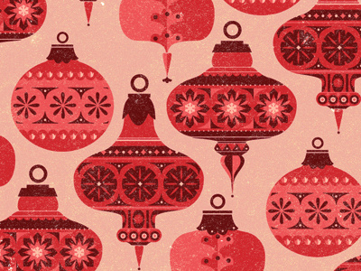 Ornaments holiday illustration pattern