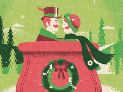 More Holiday illo holiday illustration