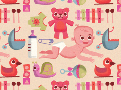 Baby Pattern baby illustration infant pattern
