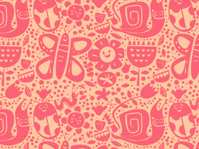 Baby Bug pattern 2 color baby bug illustration infant pattern