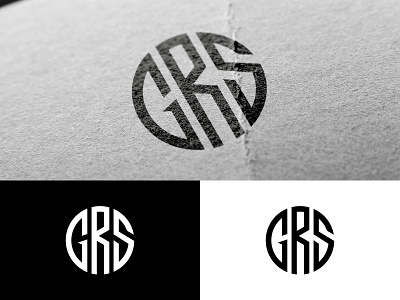 GRS Letter Monogram branding branding design business logo custom logo design logo minimal minimalist monogram vector
