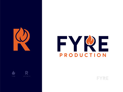 FYRE PRODUCTION LOGO DESIGN brand brand identity branding branding design business logo custom logo design graphic design logo logo and branding
