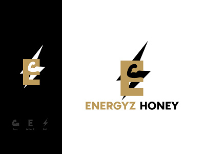 ENERGYZ HONEY LOGO DESIGN branding branding design business logo custom logo design graphic design logo logo and branding minimalist logo
