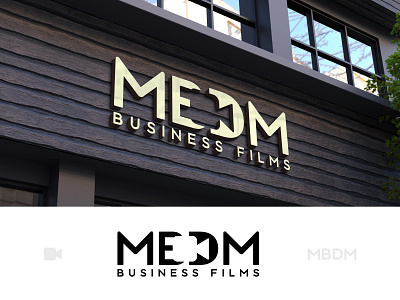 LOGO DESIGN MBDM BUSINESS FILMS branding branding design business logo custom logo design graphic design logo logo design vector whitespace