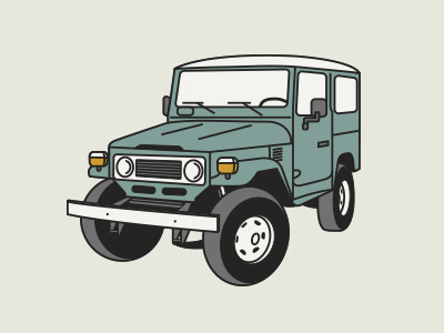 Land Cruiser 2 4x4 cruiser landcruiser monoweight offroad sackwear vector