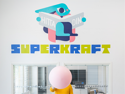 Pihkoo Elementary Mural / Find Your Superpower animals art design illustration mural publicart typography