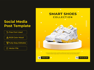 Sports shoe sale banner template