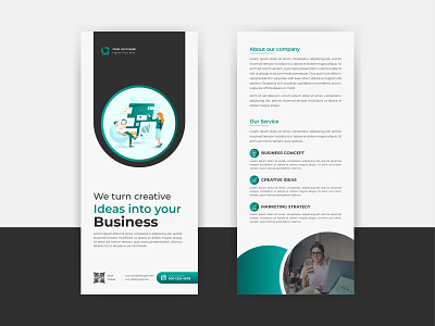 Modern and creative corporate dl flyer or rack card design business business promotion design business rack cars company corporate corporate rack card design graphic design modern rack card rack card rack card design template