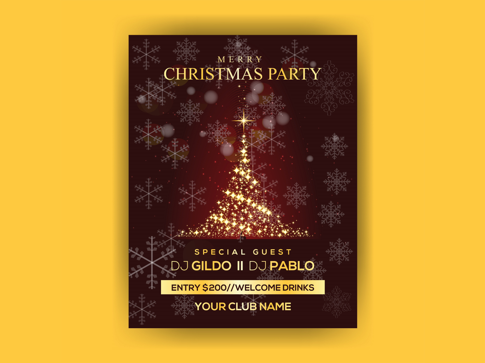 Christmas party flyer design by Design Empire on Dribbble
